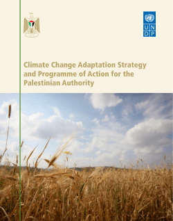 Climate Change Adaptation Strategy and Programme of Action for