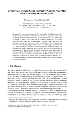 Creative 3D Designs Using Interactive Genetic Algorithm with