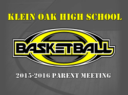 klein oak high school 2015-2016 parent