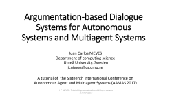 Argumentation-based Dialogue Systems for Autonomous Systems