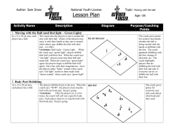 Moving with the Ball - Portland Youth Soccer Association