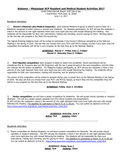 Alabama ACP Associate and Medical Student Activites