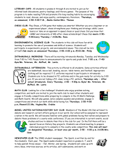 Club-Brochure - Severna Park Middle School