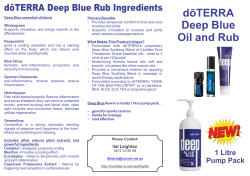 dōTERRA Deep Blue Oil and Rub