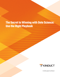 The Secret to Winning with Data Science