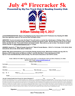 Firecracker 5k - Sly Fox Track Club
