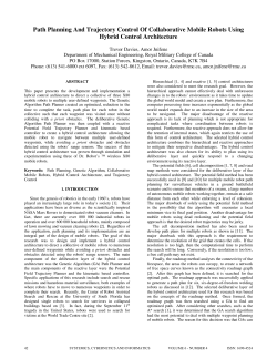 Path Planning And Trajectory Control Of Collaborative Mobile