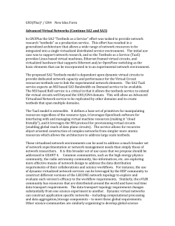 GN3(Plus)2 / GN4 New Idea Form Advanced Virtual Networks