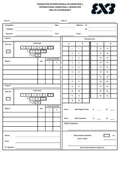 FIBA 3x3 Scoresheet