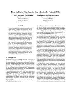 Piecewise Linear Value Function Approximation for Factored MDPs