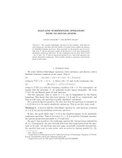 HALF-LINE SCHR&uml;ODINGER OPERATORS WITH NO