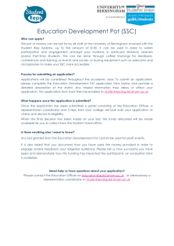 Education Development Pot - University of Birmingham Intranet