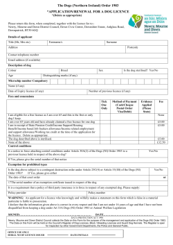 SI/SR Template - Down District Council