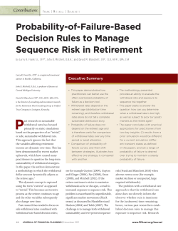 Probability-of-Failure-Based Decision rules to