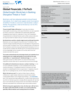 Global Insight: Blockchain in Banking