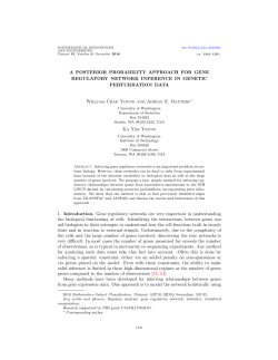 A POSTERIOR PROBABILITY APPROACH FOR GENE
