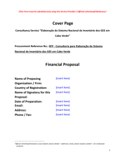 Request for Proposal (RFP) - 100k and above