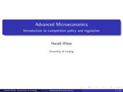 Advanced Microeconomics
