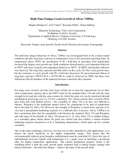 Hold-Time Fatigue Crack Growth of Allvac 718Plus