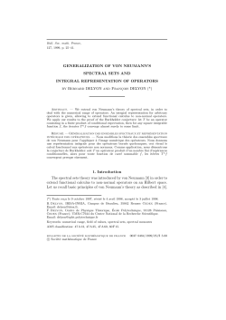 GENERALIZATION OF VON NEUMANN`S SPECTRAL SETS AND