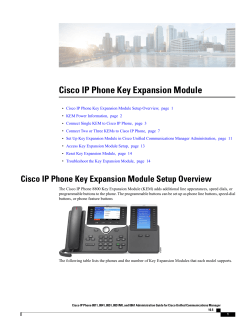 Cisco IP Phone Key Expansion Module