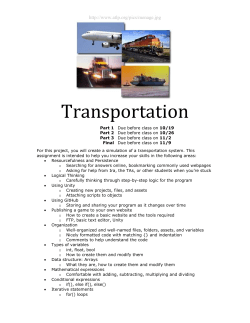 Project 2 - Transportation