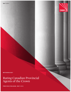 Rating Canadian Provincial Agents of the Crown