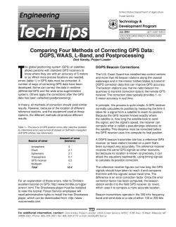 Comparing Four Methods of Correcting GPS Data