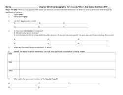 Key Issue Packet Chapter 8 Rubenstein 11th Ed