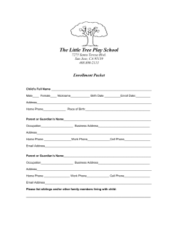 The Little Tree Play School - New Creation Lutheran Church