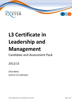 Introduction to the ILM L3 Award in Leadership and Management
