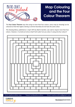 Map Colouring and the Four Colour Theorem