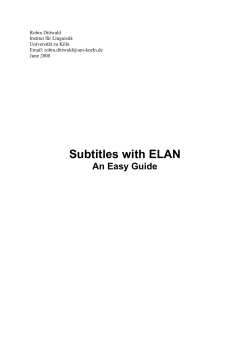 ELAN subtitles