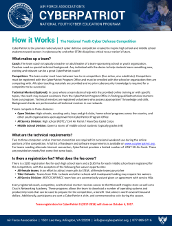 CyberPatriot: How It Works