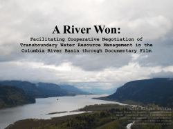 A River Won: Facilitating Cooperative Negotiation of Transboundary