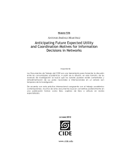 Anticipating Future Expected Utility and Coordination