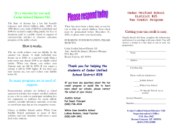 It`s a win-win for you and Cedar School District #25. How it works. So