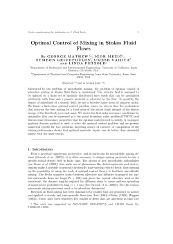 Optimal Control of Mixing in Stokes Fluid Flows