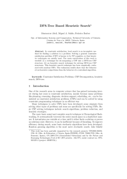 DFS-Tree Based Heuristic Search