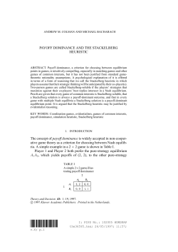 Payoff dominance and the Stackelberg heuristic