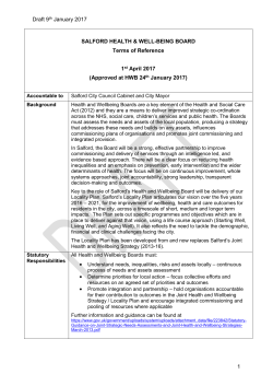 Health and Wellbeing Board Membership