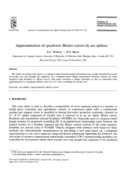 Approximation of quadratic Bezier curves by arc