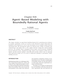 Agent-Based Modeling with Boundedly Rational Agents