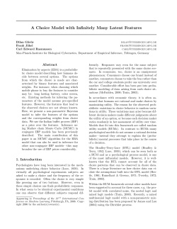A Choice Model with Infinitely Many Latent Features