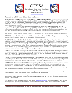 Clarke County Youth Soccer Association