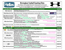 Birmingham Football Coaching Clinic