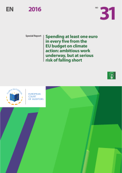 Spending at least one euro in every five from the EU budget on