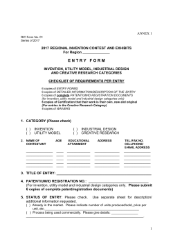RICE Forms and Annexes Nos. 01-06
