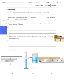 Significant Figures