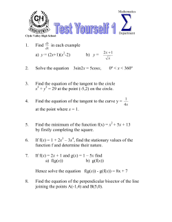 1. Find in each example a) y = (2x+1)(x